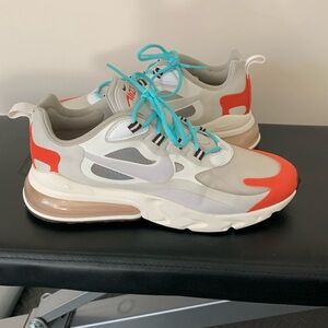 Nike Air Max 270 React - White, Orange, Blue